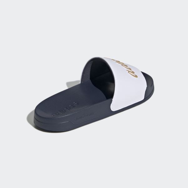 Adidas Adilette Shower Slides Or Métallisé