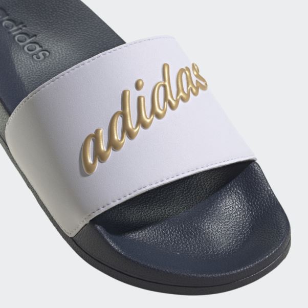 Adidas Adilette Shower Slides Or Métallisé