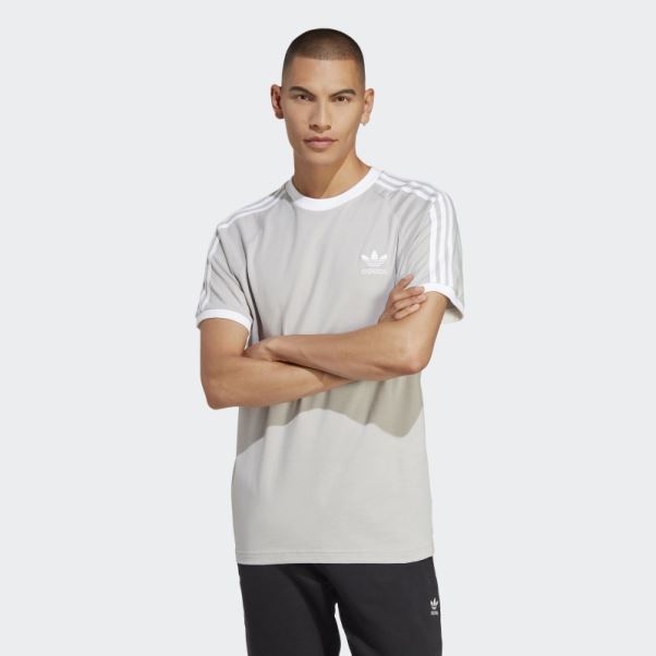 Adidas Adicolor Classics 3 Bandes T-shirt Gris
