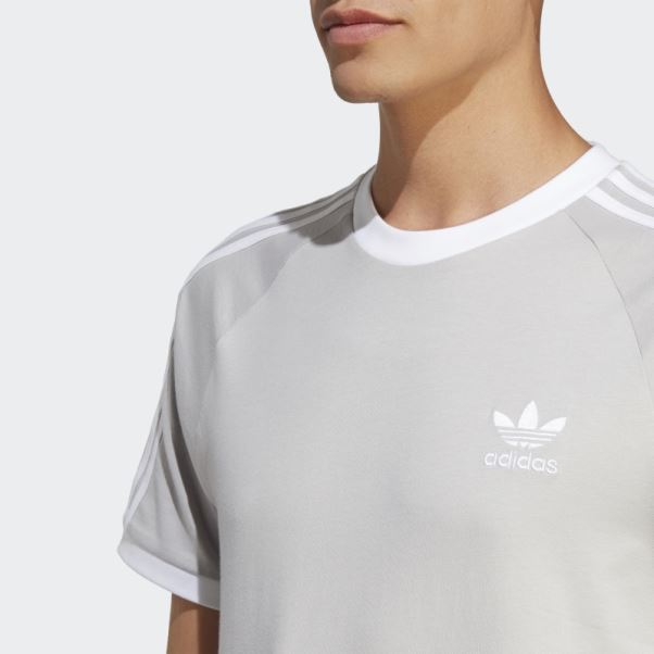 Adidas Adicolor Classics 3 Bandes T-shirt Gris