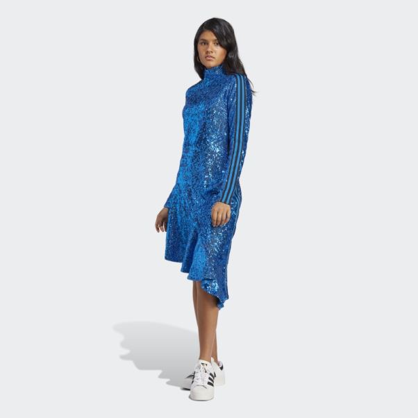 Oiseau Bleu Robe à Sequins Adidas Version Bleue