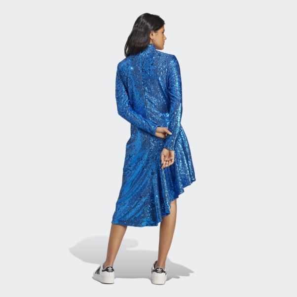 Oiseau Bleu Robe à Sequins Adidas Version Bleue