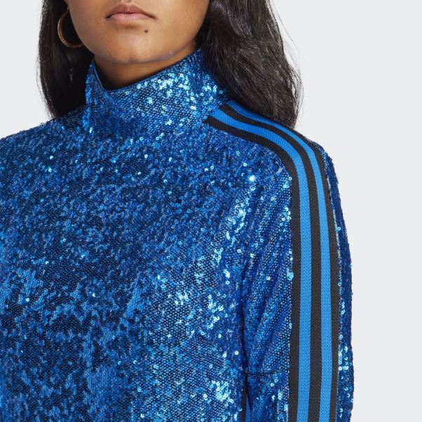 Oiseau Bleu Robe à Sequins Adidas Version Bleue