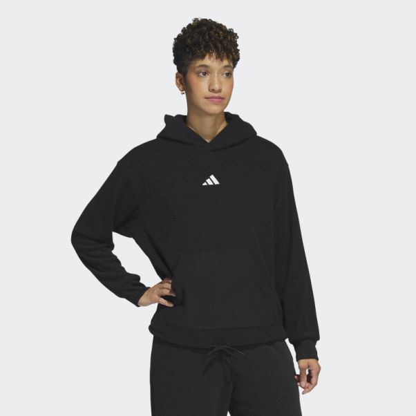 Sweat à Capuche Court Adidas Select Noir