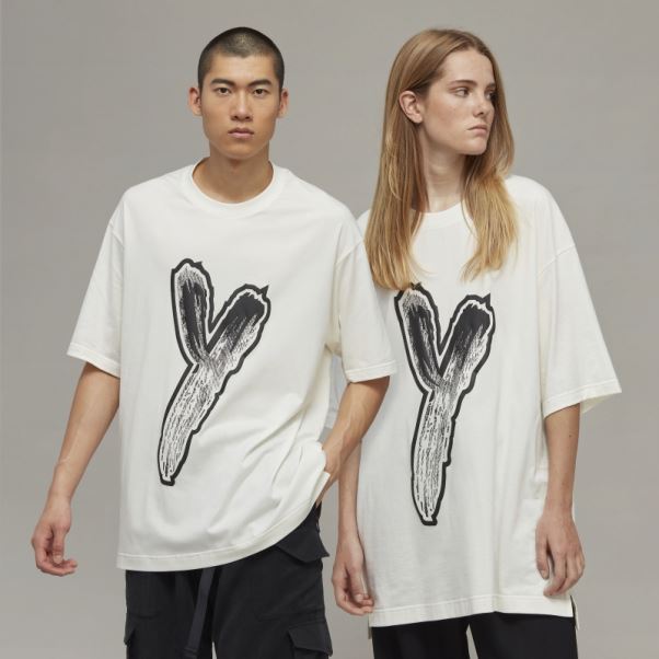 Adidas Y-3 T-shirt à Logo Graphique