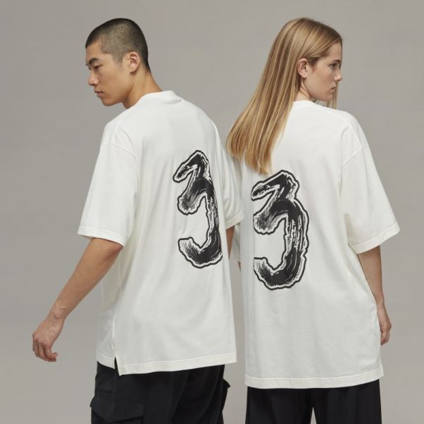 Adidas Y-3 T-shirt à Logo Graphique