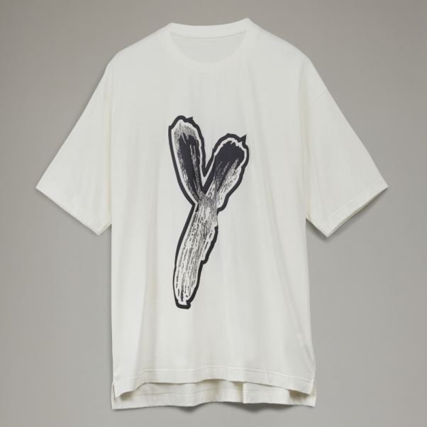 Adidas Y-3 T-shirt à Logo Graphique
