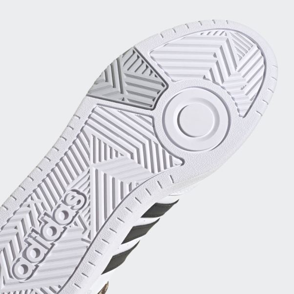 Baskets Blanches Hoops 3.0 Mid Classiques Adidas