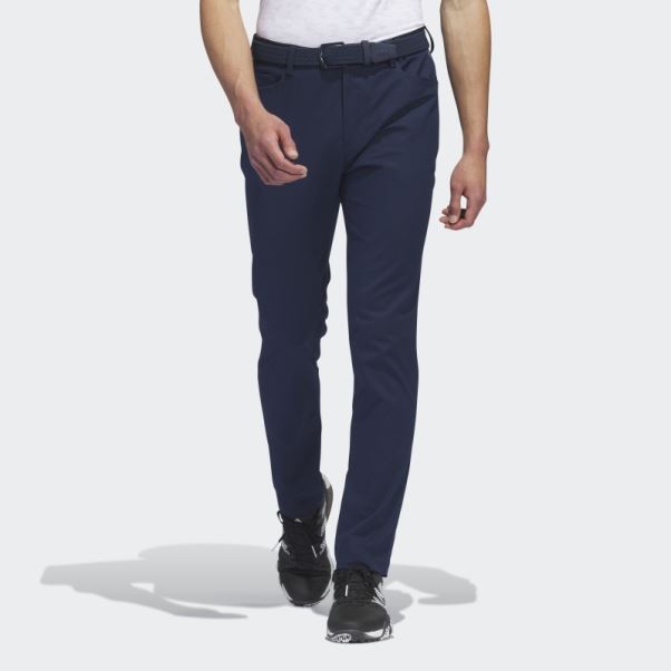 Pantalon De Golf 5 Poches Go-to Bleu Marine Adidas