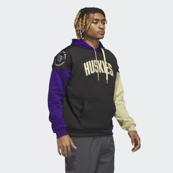 Huskies Stadium Sweat à Capuche Noir Adidas