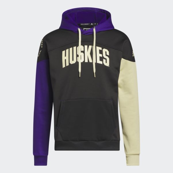 Huskies Stadium Sweat à Capuche Noir Adidas