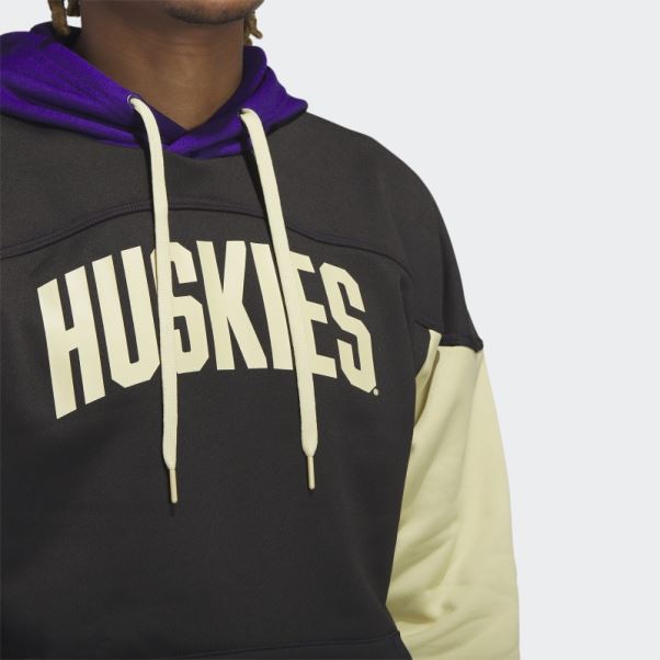 Huskies Stadium Sweat à Capuche Noir Adidas
