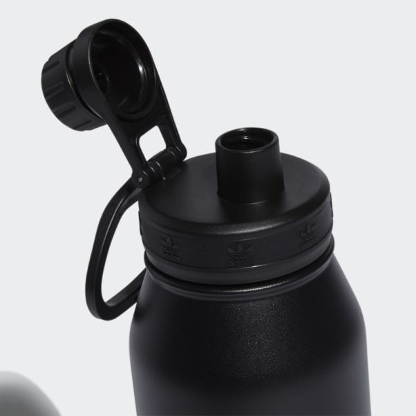 Bidon En Métal Adidas Acier 1l Noir