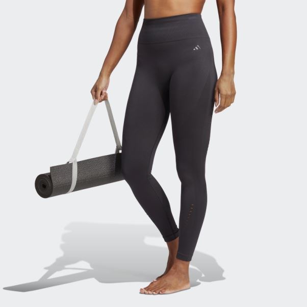 Legging Yoga Sans Coutures 7/8 Noir Adidas