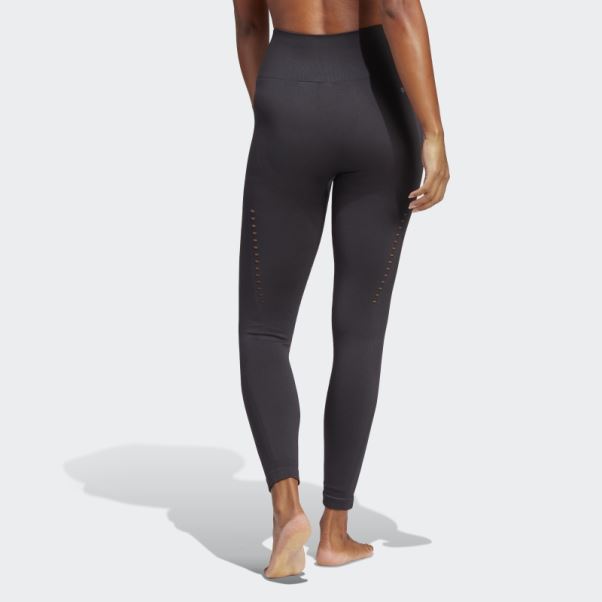 Legging Yoga Sans Coutures 7/8 Noir Adidas
