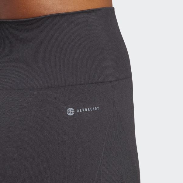 Legging Yoga Sans Coutures 7/8 Noir Adidas
