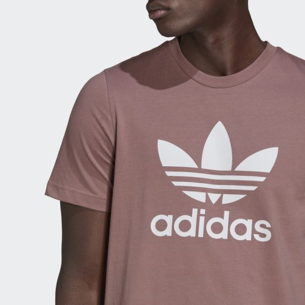 T-shirt Trèfle Adidas Adicolor Classics Violet