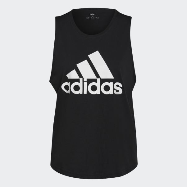 Adidas Essentials Débardeur Gros Logo Blanc