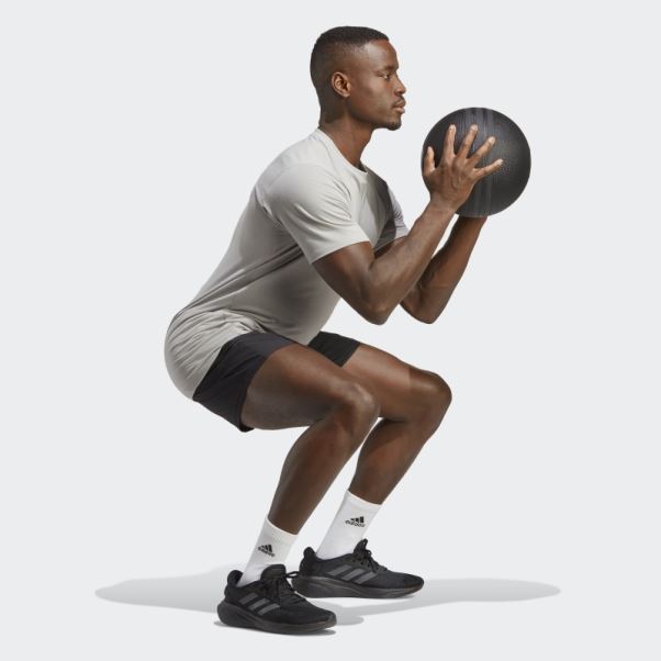Conçu Pour L'entraînement Tee Mgh Solide Gris Adidas Fashion
