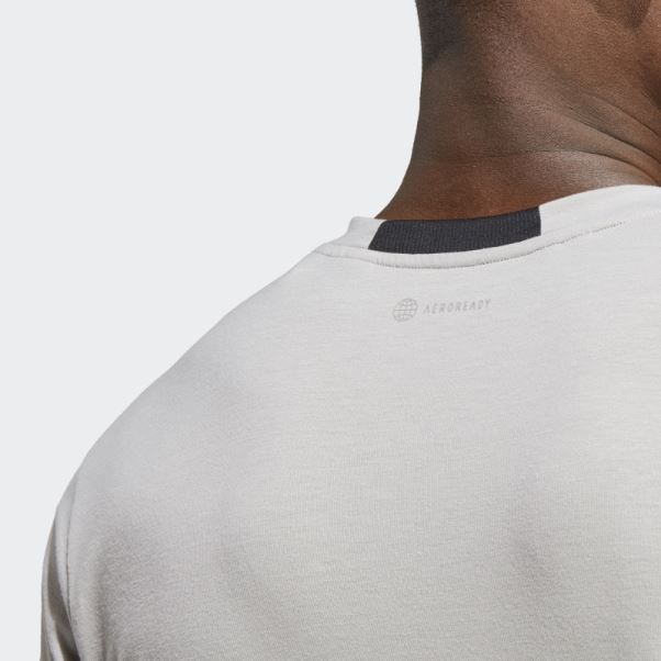 Conçu Pour L'entraînement Tee Mgh Solide Gris Adidas Fashion