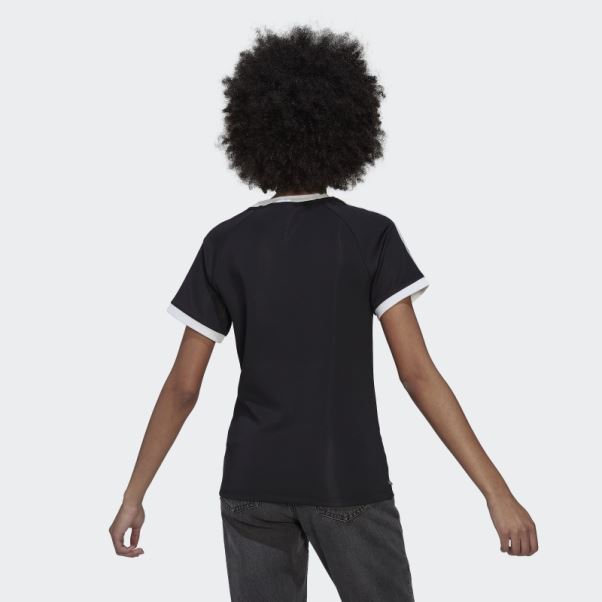 Adidas Adicolor Classics Slim 3-stripes T-shirt Noir