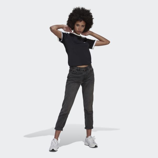 Adidas Adicolor Classics Slim 3-stripes T-shirt Noir