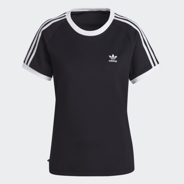 Adidas Adicolor Classics Slim 3-stripes T-shirt Noir