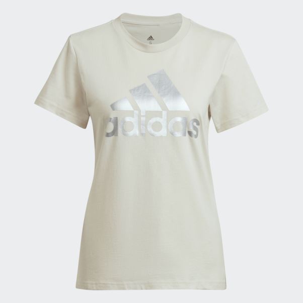 T-shirt Logo Adidas Essentials En Aluminium