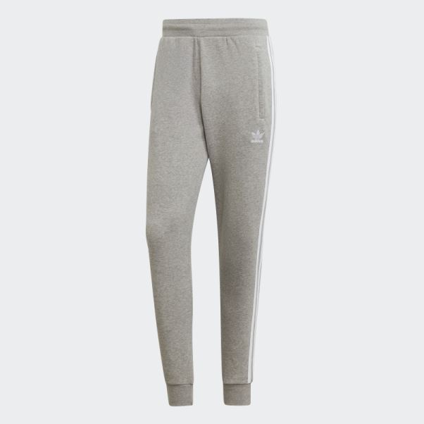 Pantalon Adidas Gris Moyen à 3 Bandes