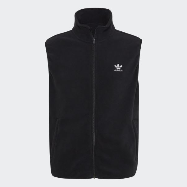 Veste Polaire Adidas Adicolor 3 Bandes Noir