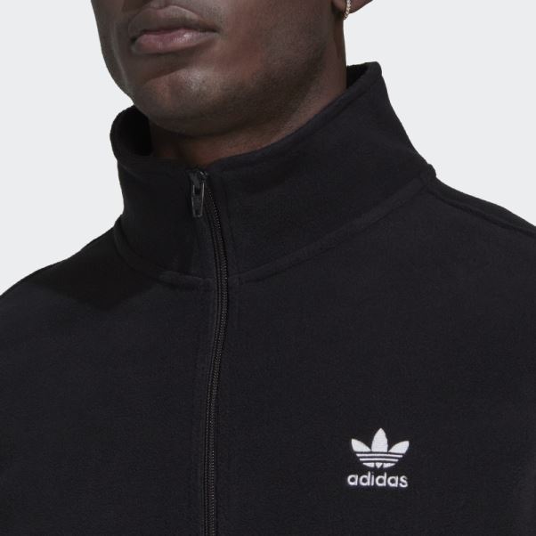 Veste Polaire Adidas Adicolor 3 Bandes Noir