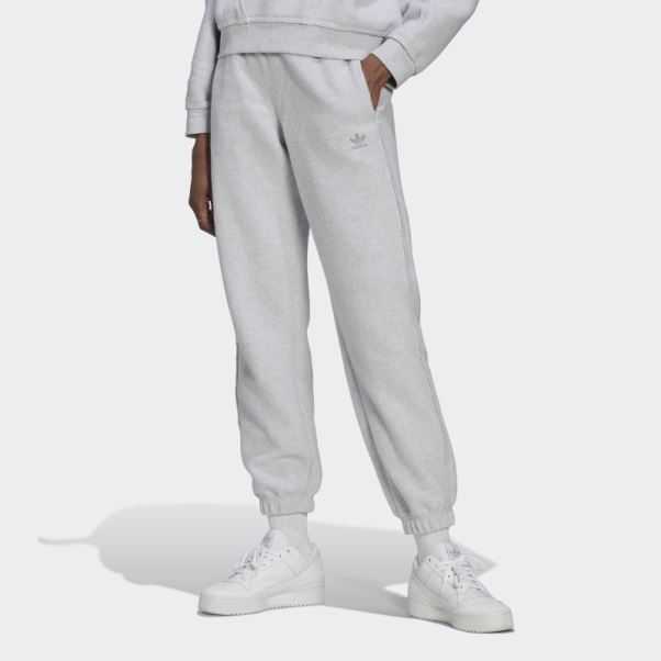 Pantalon De Survêtement Adidas Loungewear Gris Clair Chiné