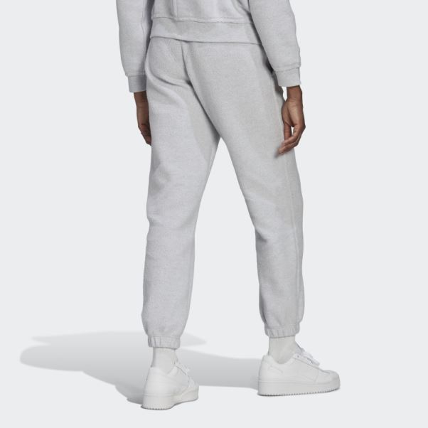 Pantalon De Survêtement Adidas Loungewear Gris Clair Chiné
