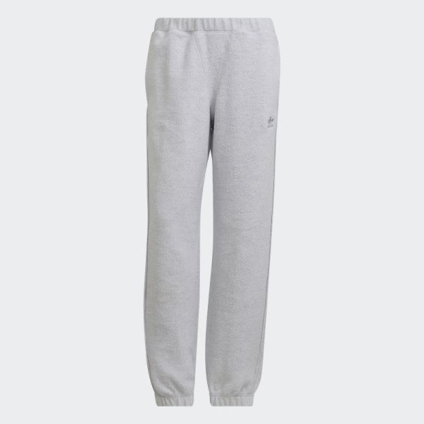 Pantalon De Survêtement Adidas Loungewear Gris Clair Chiné