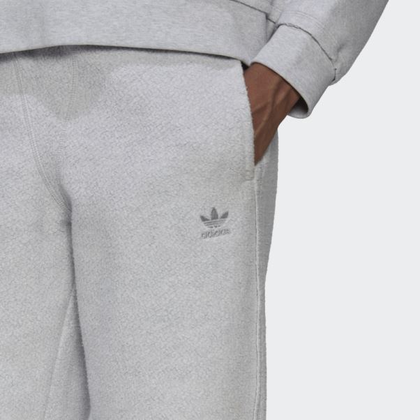 Pantalon De Survêtement Adidas Loungewear Gris Clair Chiné