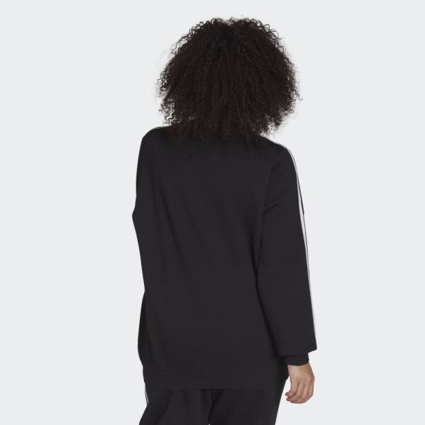 Sweat En Molleton Essentials à 3 Bandes Noir (grande Taille) Adidas