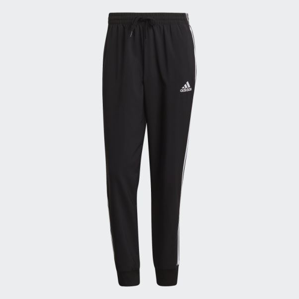Pantalon Adidas Aeroready Essentials Noir à 3 Bandes Tissées
