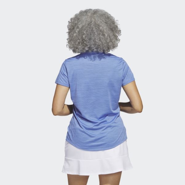 Polo Adidas Bleu Marine à Manches Courtes
