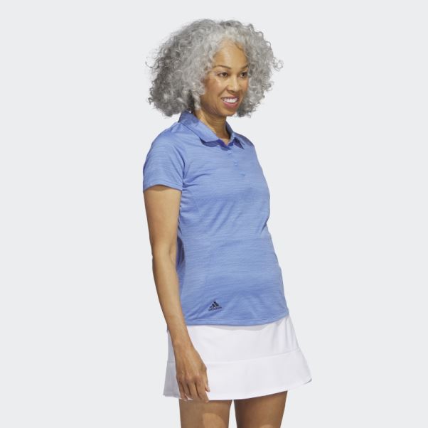 Polo Adidas Bleu Marine à Manches Courtes