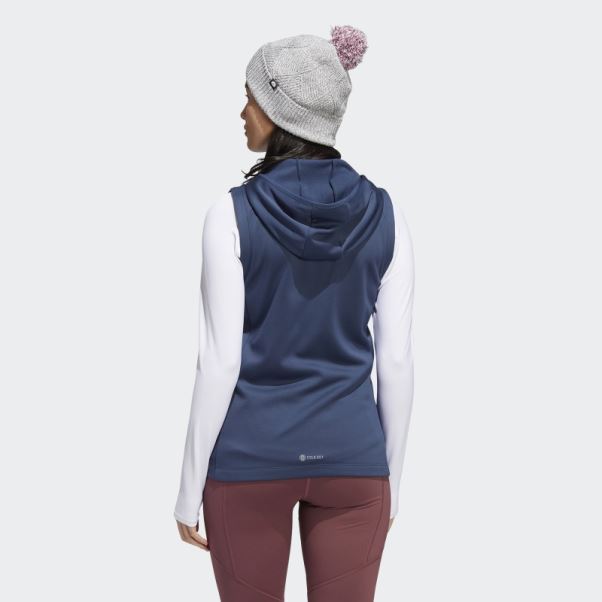Gilet Zippé Adidas Cold.rdy Bleu Marine