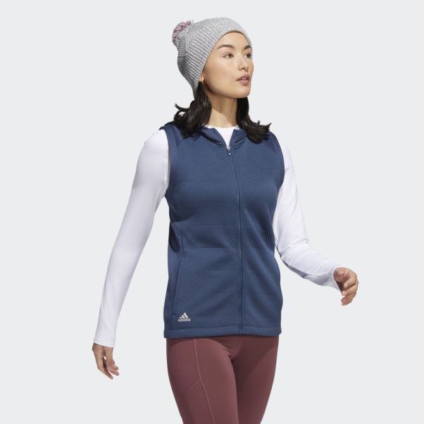 Gilet Zippé Adidas Cold.rdy Bleu Marine