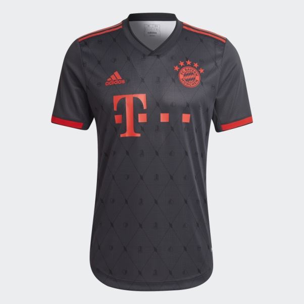 Maillot Adidas Fc Bayern 22/23 Third Authentique Gris Nuit