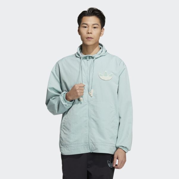 Adidas Coupe Vent Adicolor Vert Brumeux