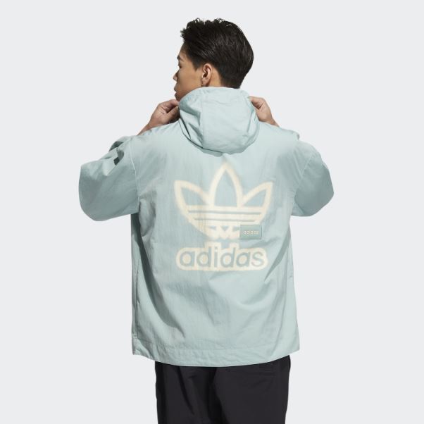 Adidas Coupe Vent Adicolor Vert Brumeux