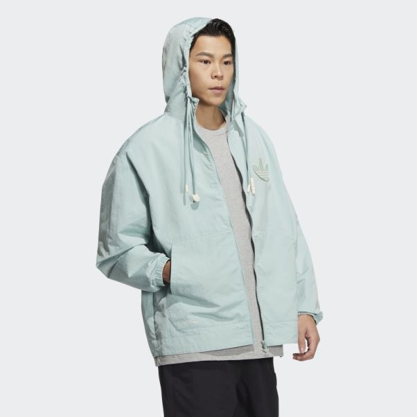Adidas Coupe Vent Adicolor Vert Brumeux