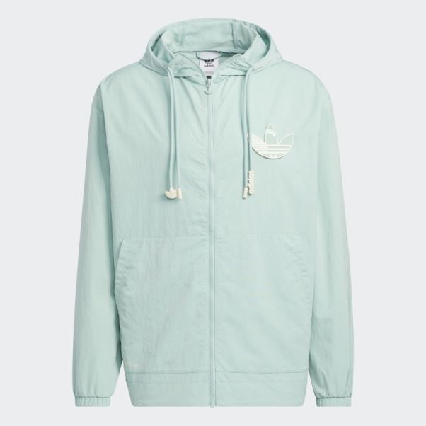 Adidas Coupe Vent Adicolor Vert Brumeux