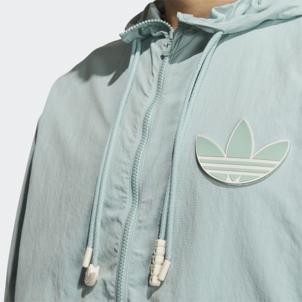 Adidas Coupe Vent Adicolor Vert Brumeux