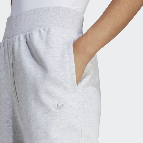 Adidas Pantalon De Survêtement Gris Clair Chiné Premium Essentials
