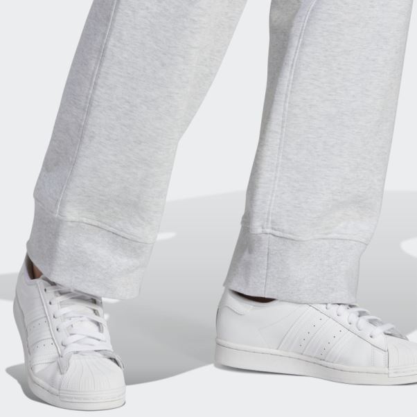 Adidas Pantalon De Survêtement Gris Clair Chiné Premium Essentials