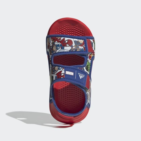 Adidas X Marvel Altaswim Super Hero Aventures Sandales Mode Rouge